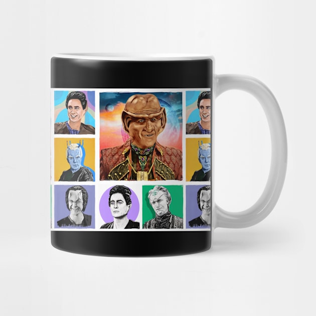 Trekkery Jeffrey is All the Aliens Collage Coffee Cup Only by OrionLodubyal